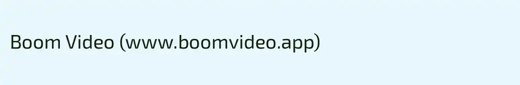 Boom Video (www.boomvideo.app)